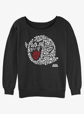 Nintendo Mario Boo Fill Womens Slouchy Sweatshirt, , hi-res